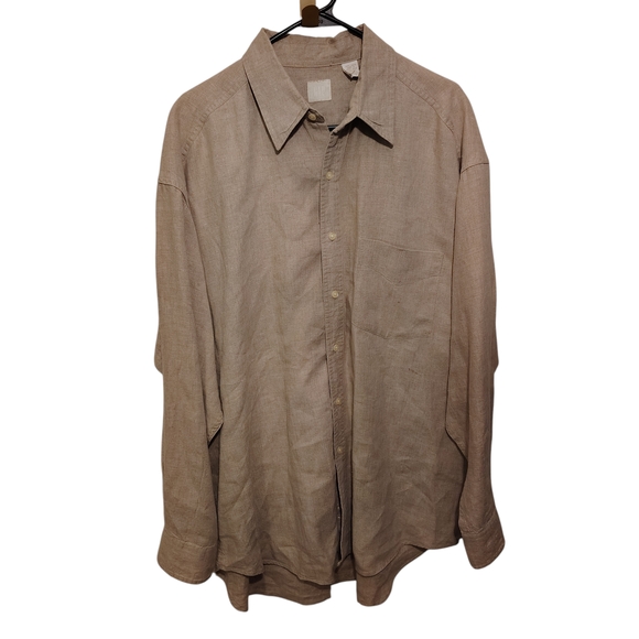 GAP Other - GAP Men's Size Large 100% Linen Long Sleeve Shirt
